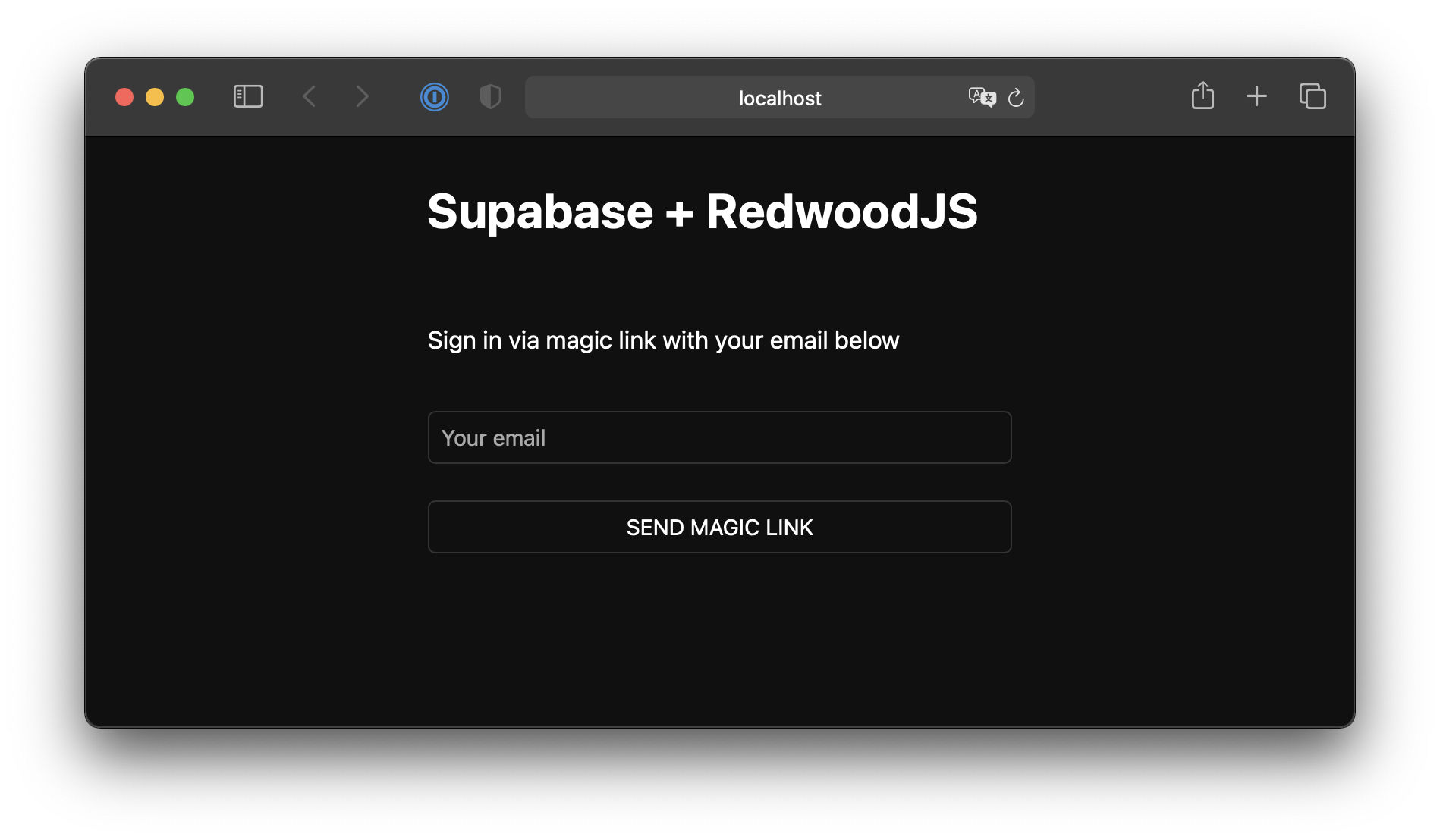 Supabase RedwoodJS